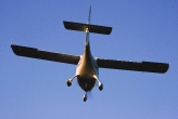 Inflight rear view from below